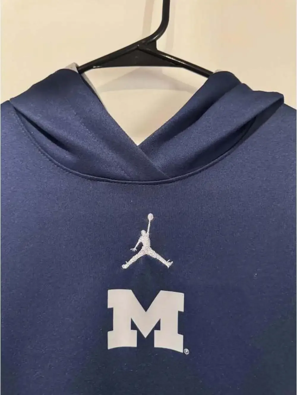 Michigan Wolverines Jordan Brand Therma-FIT Hoodie Men’s Large Navy Jumpman